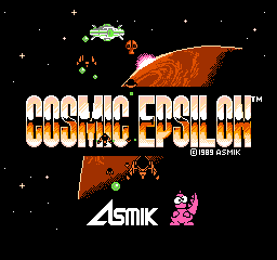 Cosmic Epsilon (Japan) Title Screen